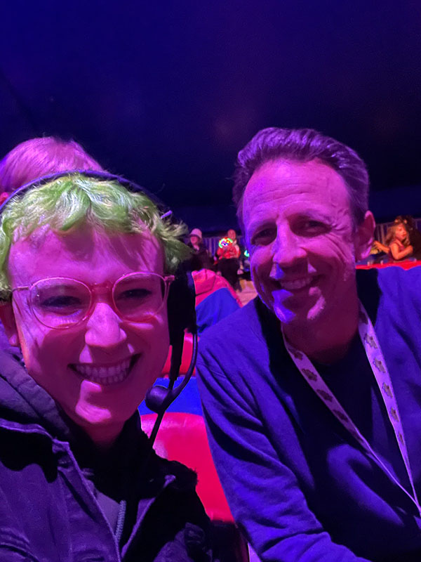 I met Seth Meyers! He liked the sound.